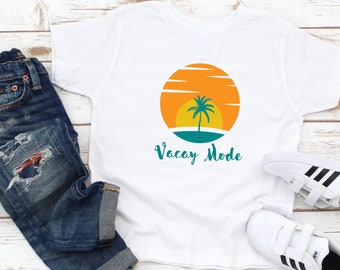 Urlaub Familie T-Shirt | Vacay Mode T-Shirt | Familiengeschenk | Familien geschenkideen | Kindershirt | Urlaubsshirt für Kleinkinder | Vacay-Modus