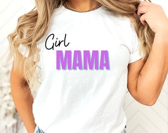 Mädchen Mama Kurzarm T-Shirt