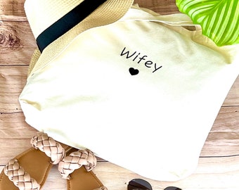 Jutebeutel, Tote Bag, Wifey