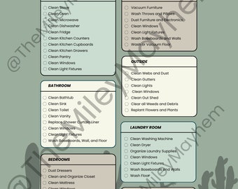 Frühjahrsputz Checkliste