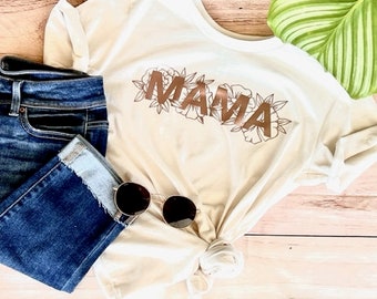 Blumen Mama T-Shirt