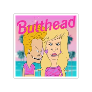 Pegatinas troqueladas de Barbie de Beavis y Butthead