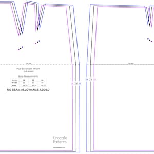 Plus-Size Basic Sewing Pattern/Sloper