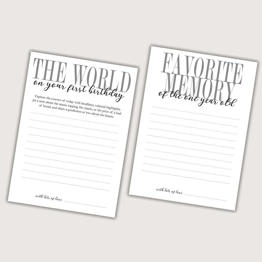 Printable Games for First Birthday Party, 1st Birthday Party Games ...