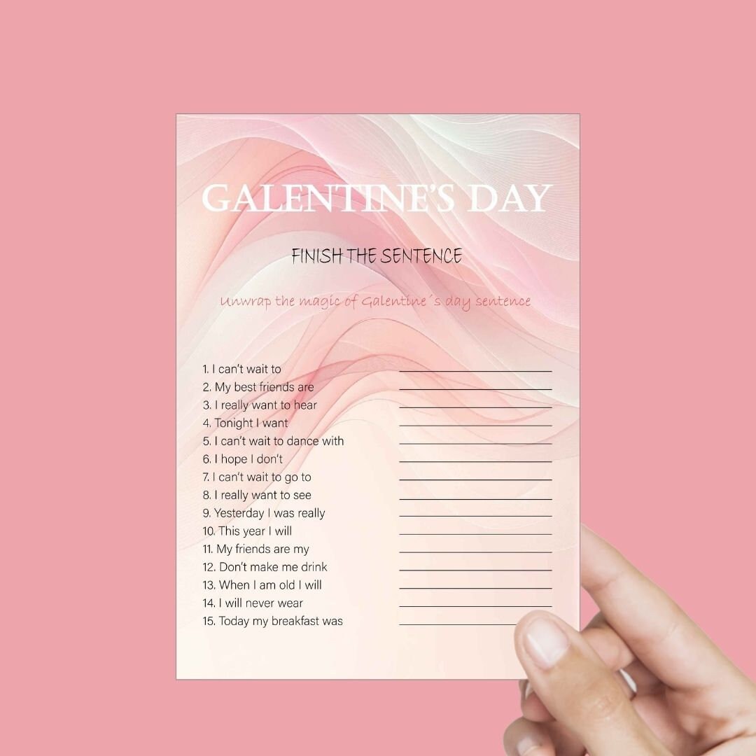 Galentines Day Games Printable Ladies Night Galentine Day Party Bundle ...