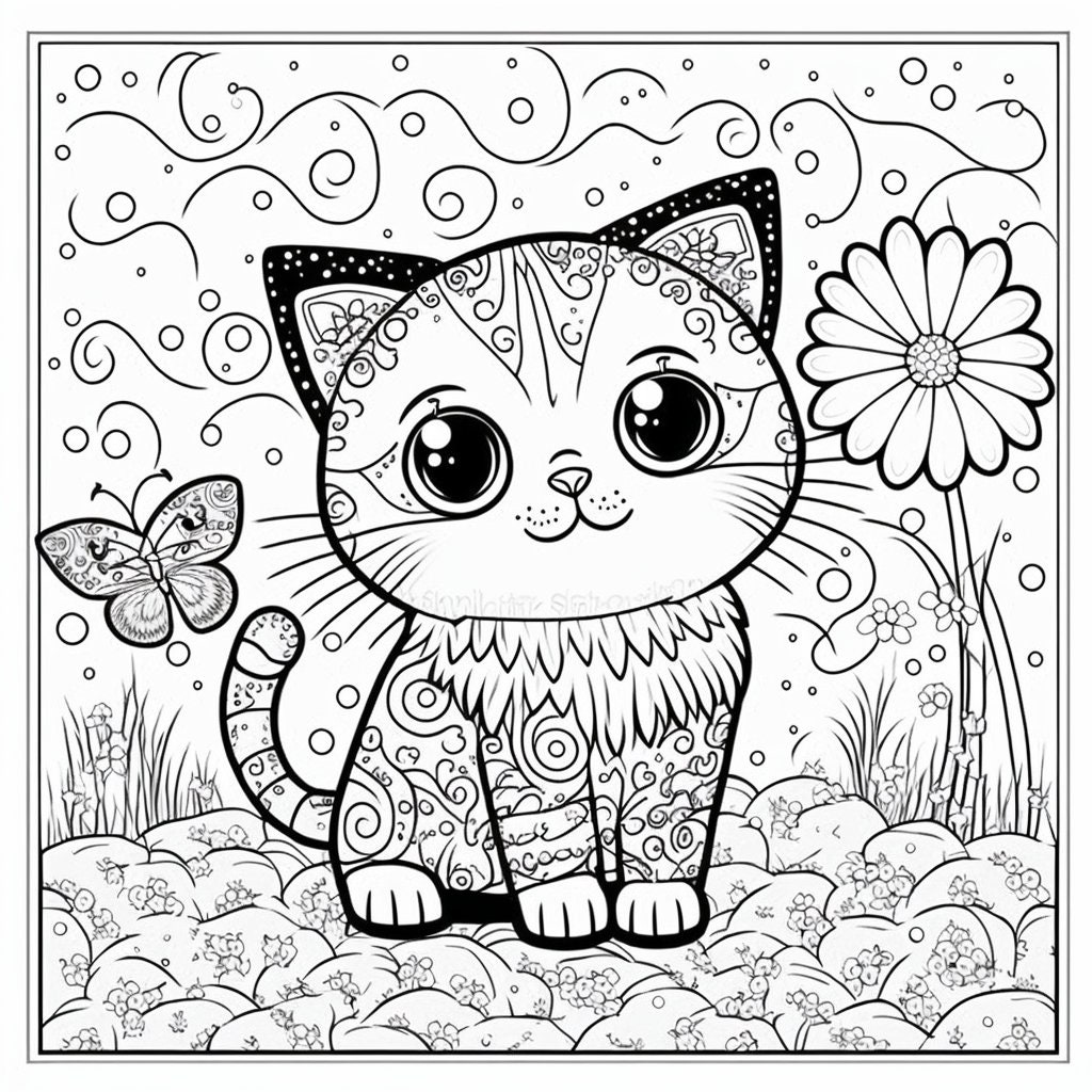 Babykatzen Ausmalbilder: Malen und Entdecken!