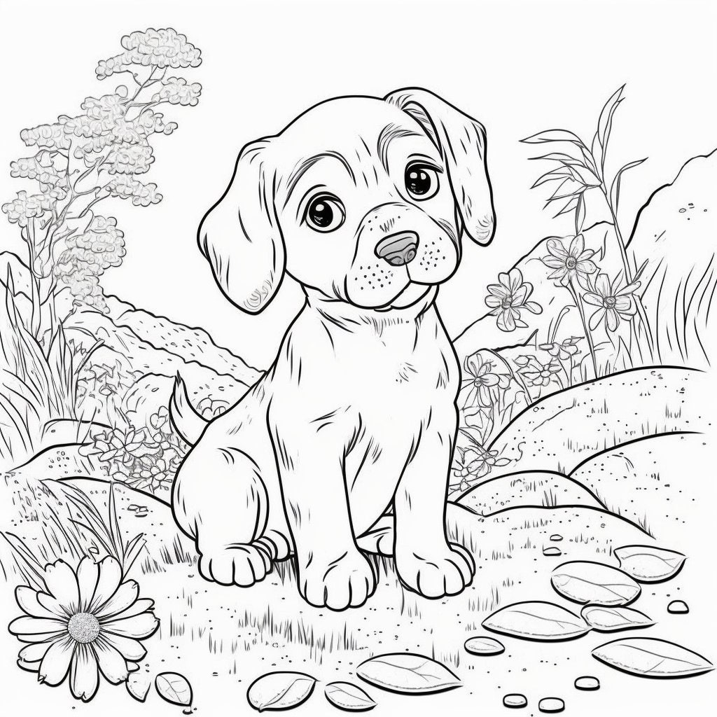 Dogs Coloring Pages