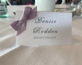 Table name cards