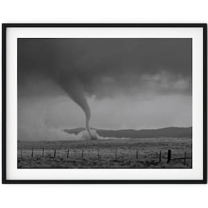 Black And White Photo Instant Digital Download Wall Art Print Tornado Image
