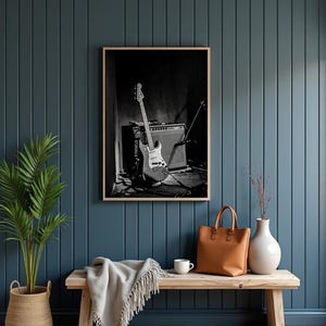 白黒写真のインスタントデジタルダウンロードウォールアートプリント