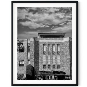 Black And White Photo Instant Digital Download Wall Art Print Decorative Brickwork Building Architecture Image