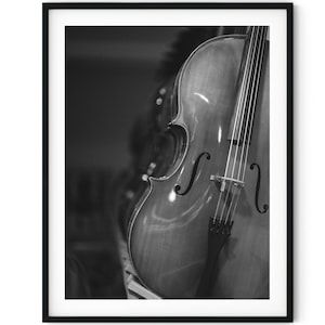 Black And White Photo Instant Digital Download Wall Art Print Cello Image