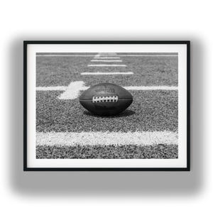 Black And White Photo Instant Digital Download Wall Art Print American Football Image