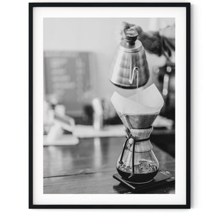 白黒写真のインスタントデジタルダウンロードウォールアートプリントフィルターコーヒー画像