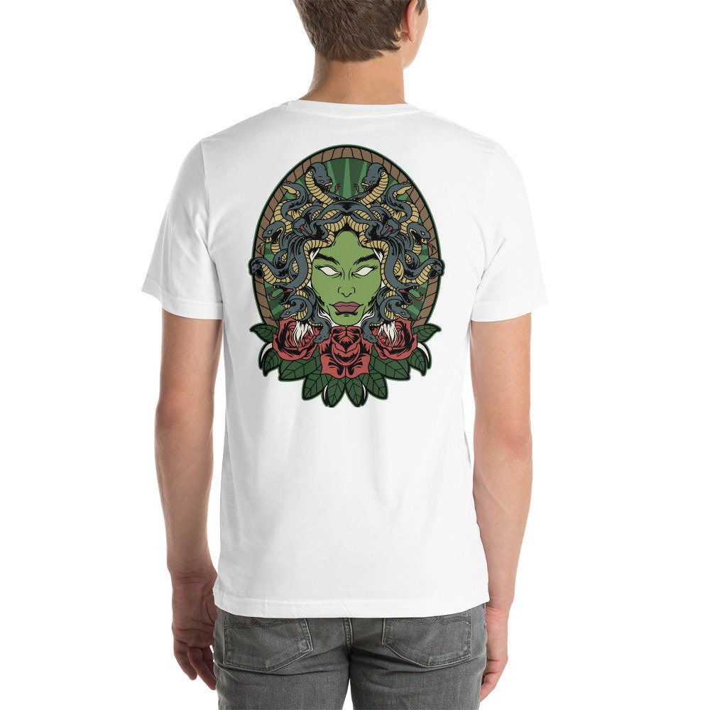 T-Shirt Gothique Méduse Mythologie Grecque - Edition Limitée - 100% Coton - Taille S à 3XL - Neuf Avec étiquettes