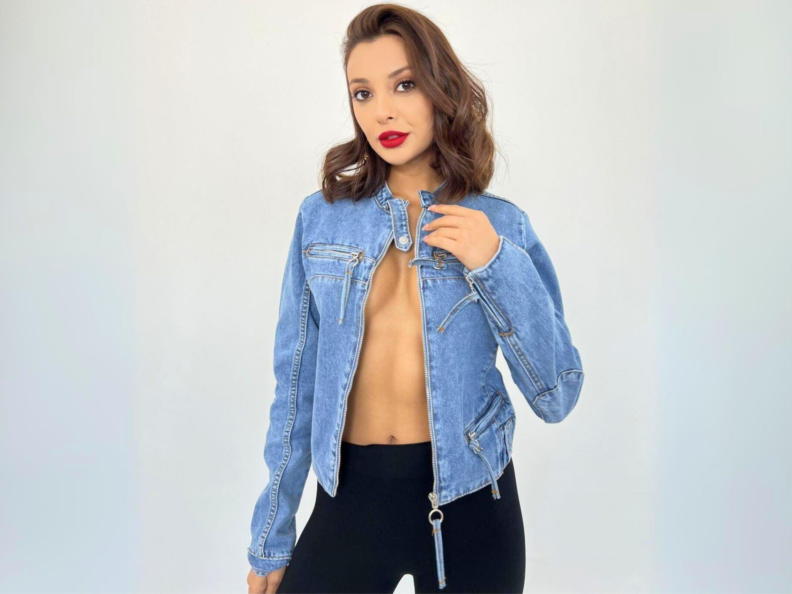 Denim jackets for womens online india new arrivals