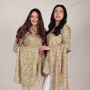 Women&#39;s premium Tunic with Stole, convenient (long top), multi events wearing, in vogue