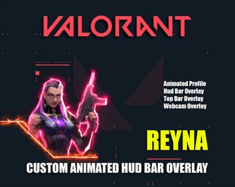 Valorant Reyna Animated HUD Bar Overlay: Custom Streamer Design (Digital Download)