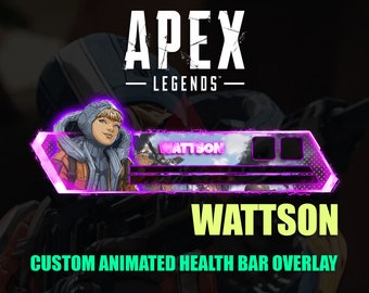 Apex Legends Wattson Animated Health Bar Overlay (Digital Download)
