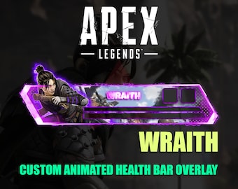 Apex Legends Wraith Animierte Gesundheitsleiste Overlay für Twitch (Digitaler Download)