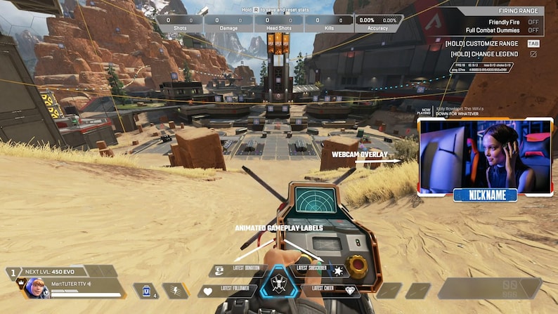 Apex Legends Animated Stream Overlay: UI Style (Digital Download) image 6