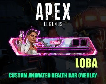 Apex Legends Loba Animated Health Bar Overlay for Twitch (Digital Download)