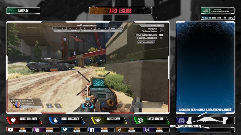 Apex Legends Animated Stream Overlay: UI Style (Digital Download) image 5