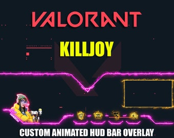 Valorant Killjoy Animated HUD Bar Overlay: Custom Stream Design (Digital Download)