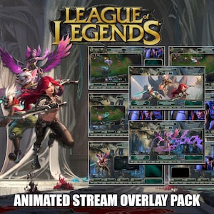 League of Legends Animated Stream Overlay: UI Style (Digital Download)