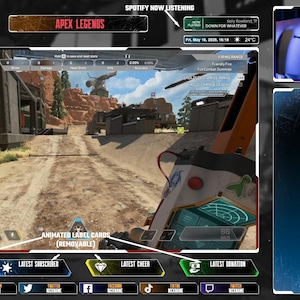 Apex Legends Animated Stream Overlay: UI Style (Digital Download) image 4