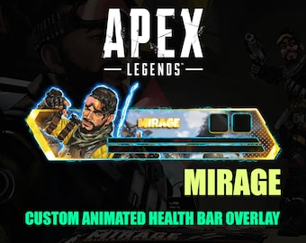 Apex Legends Mirage Animated Health Bar Overlay (Digital Download)