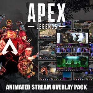 Apex Legends Animated Stream Overlay For OBS. Twitch, Youtube, Kick, Tiktok, Facebook Or Any Streaming Platform
