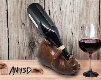 Bear Wine Holder Home Bar Wine Holder Unique Mothers day Gift Fathers day Gift Wine Holder Home Decor