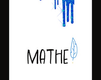 Schulfach Couverture Mathe / Art;Design| JordanVentesDesign