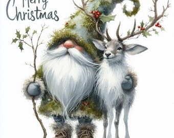 Virkmönster för jultomte | Julgransprydnad PDF (digital nedladdning)