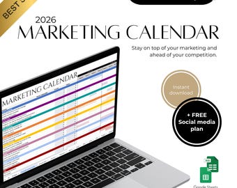 Kalendarz marketingowy na rok 2026 i bezpłatny szablon strategii mediów społecznościowych (do pobrania w wersji cyfrowej)