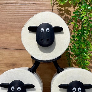 Wolly das Schaf : Toilettenpapierhalter Ersatzrollenhalter Klopapierständer Bild 2