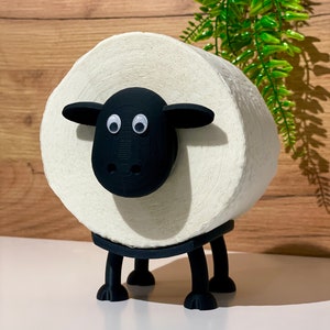 Wolly das Schaf : Toilettenpapierhalter Ersatzrollenhalter Klopapierständer Bild 6