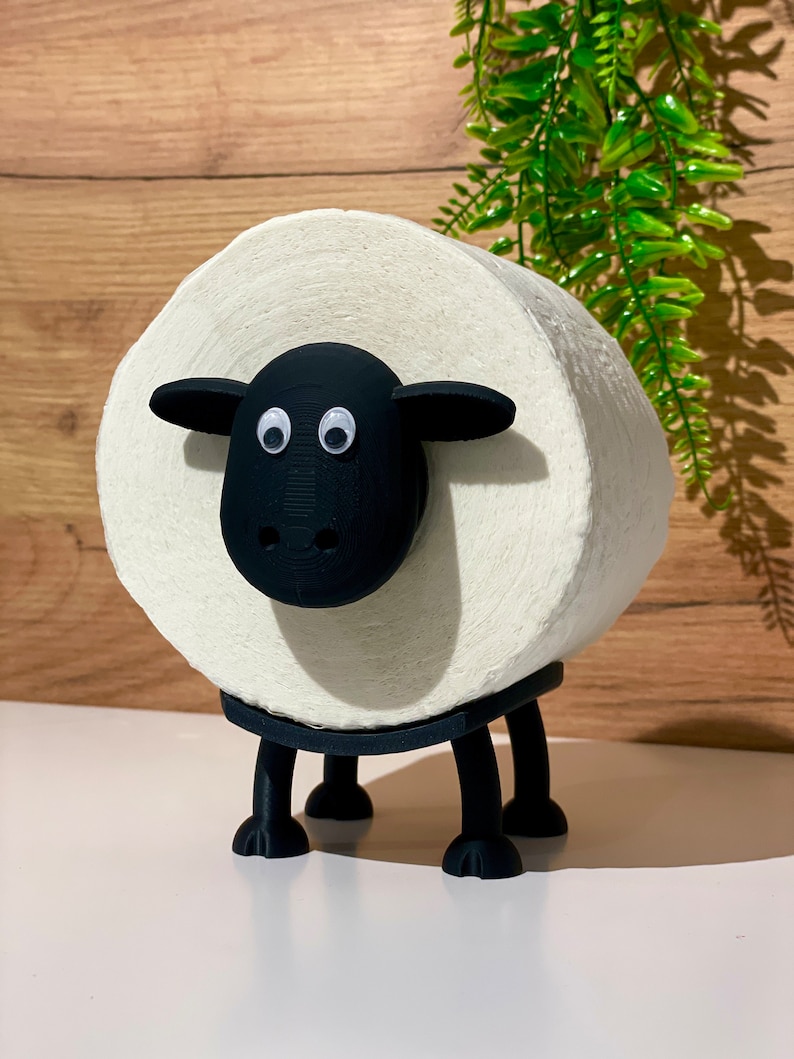 Wolly das Schaf : Toilettenpapierhalter Ersatzrollenhalter Klopapierständer Bild 6