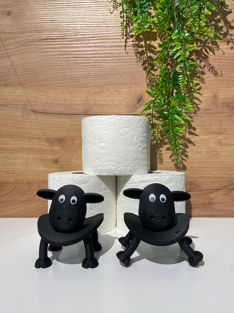 Wolly das Schaf : Toilettenpapierhalter Ersatzrollenhalter Klopapierständer Bild 8
