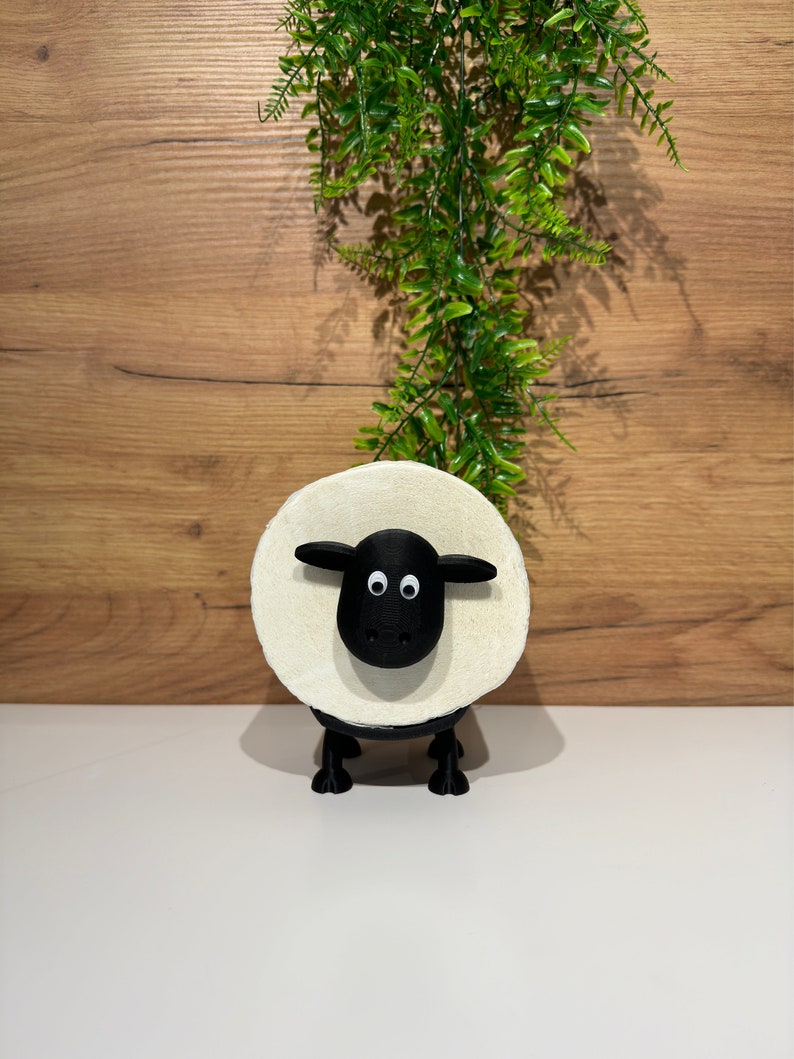 Wolly das Schaf : Toilettenpapierhalter Ersatzrollenhalter Klopapierständer Bild 10