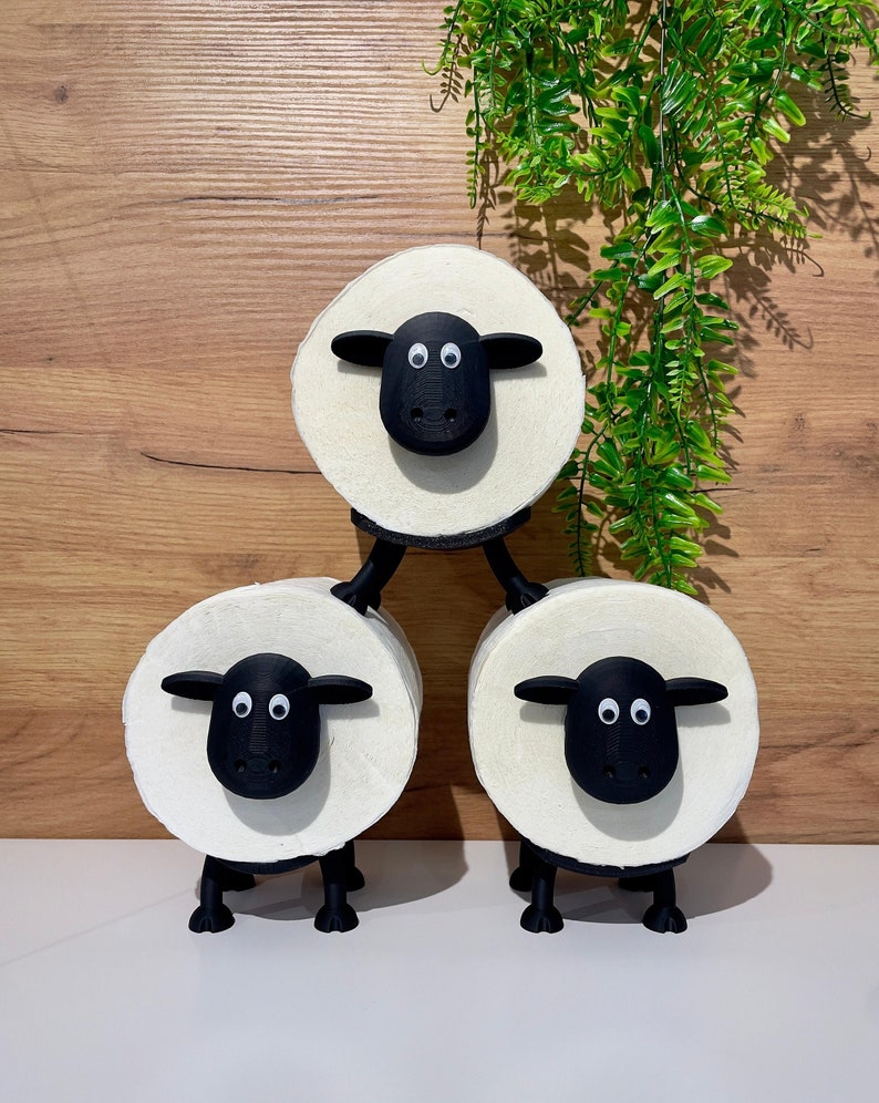 Wolly das Schaf : Toilettenpapierhalter Ersatzrollenhalter Klopapierständer Bild 2