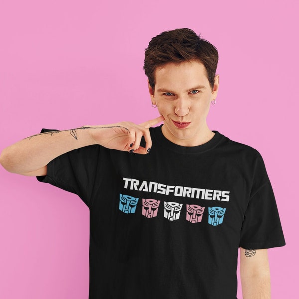 Transformers Trans t-shirt, Trans flag autobot shirt, Inclusive Autobots tee, LGBTQ, cyberton, autobot Pride, soft cotton, unisex clothing