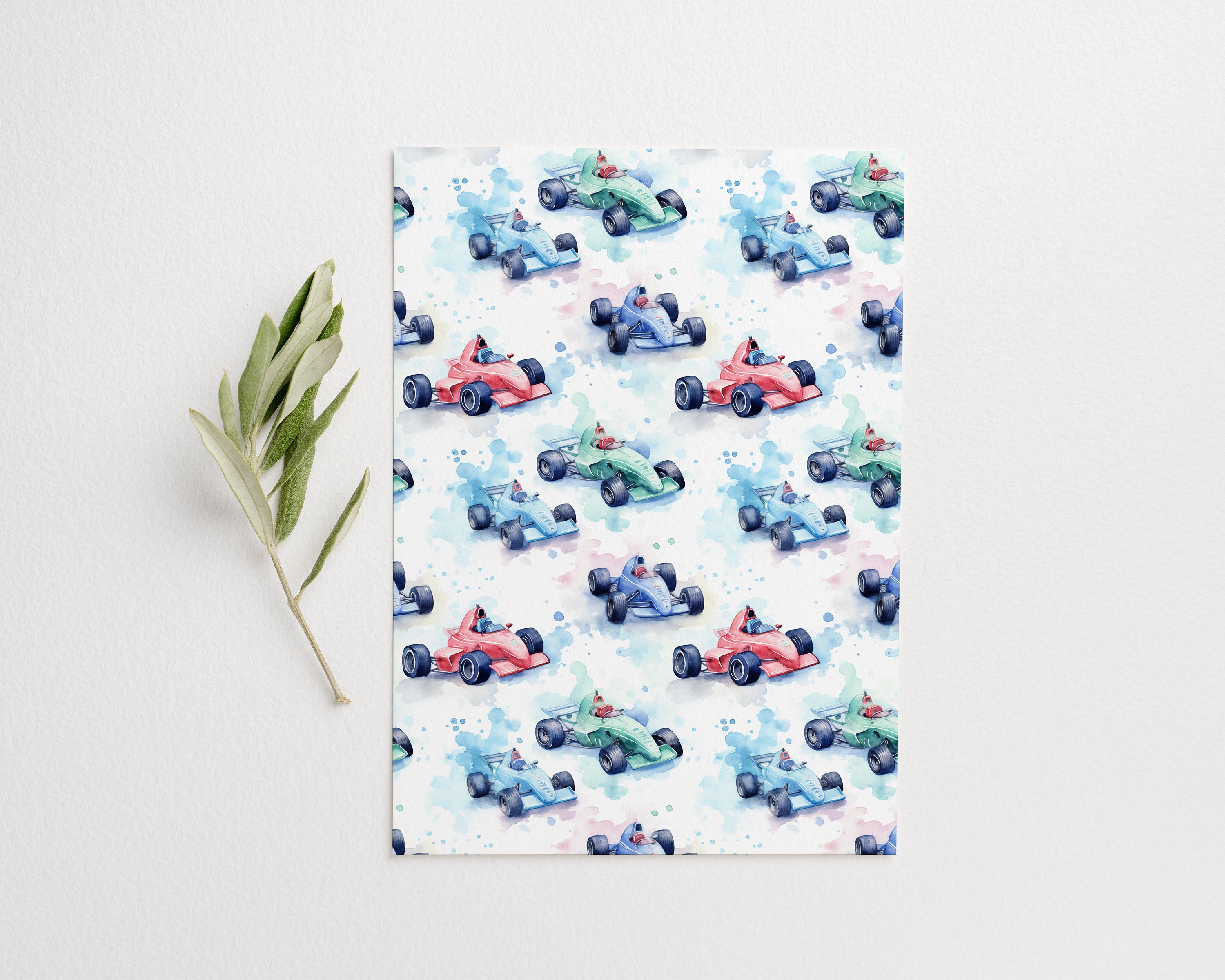 5 Digital Papers, Vehicle Patterns for Boys, Illustrated Kids Patterns ...