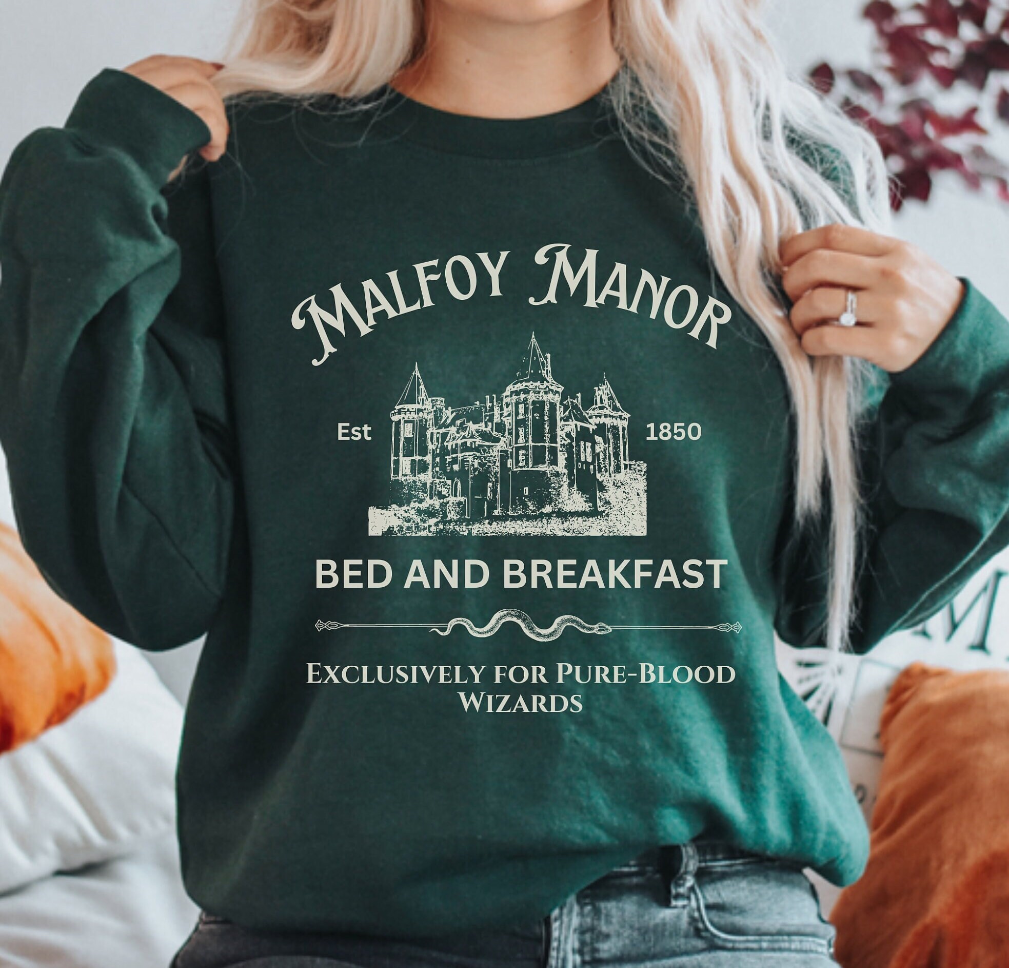Draco malfoy outlet hoodie etsy