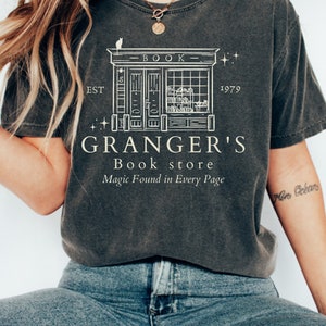 Granger Book shop Shirt, Research Studies, potter shirt, potter gifts,  Book Nerd Shirt Subtle Harry Shirt, Universal Trip Shirt, potter