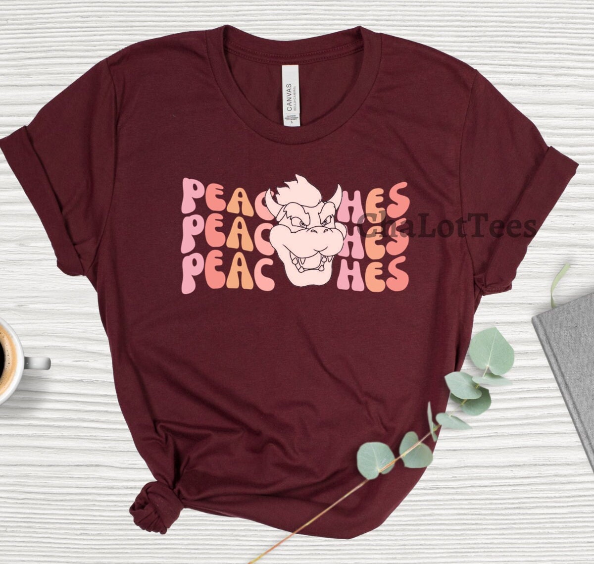 Peaches Peaches Peaches Mario Bros Princess Peach Tshirt Etsy
