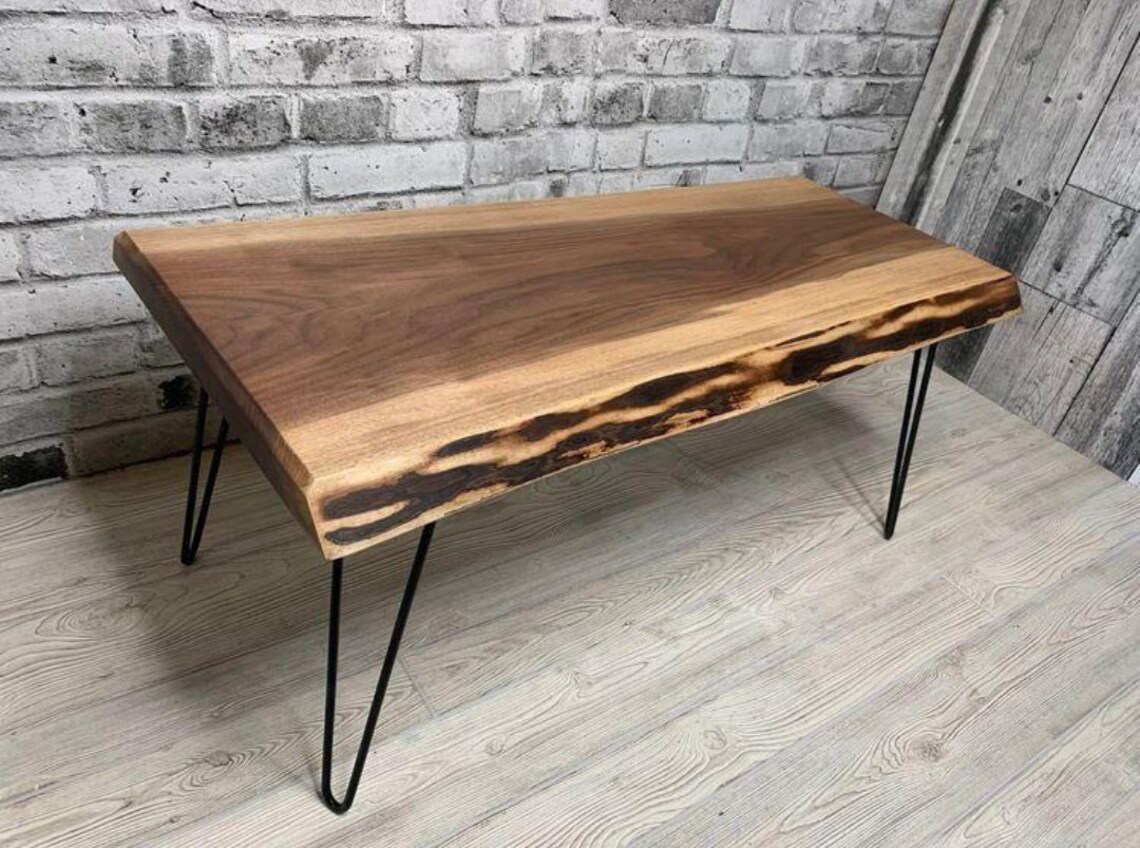 Wooden Live Edge Coffee Table , Best Coffee Table for Living Room ...
