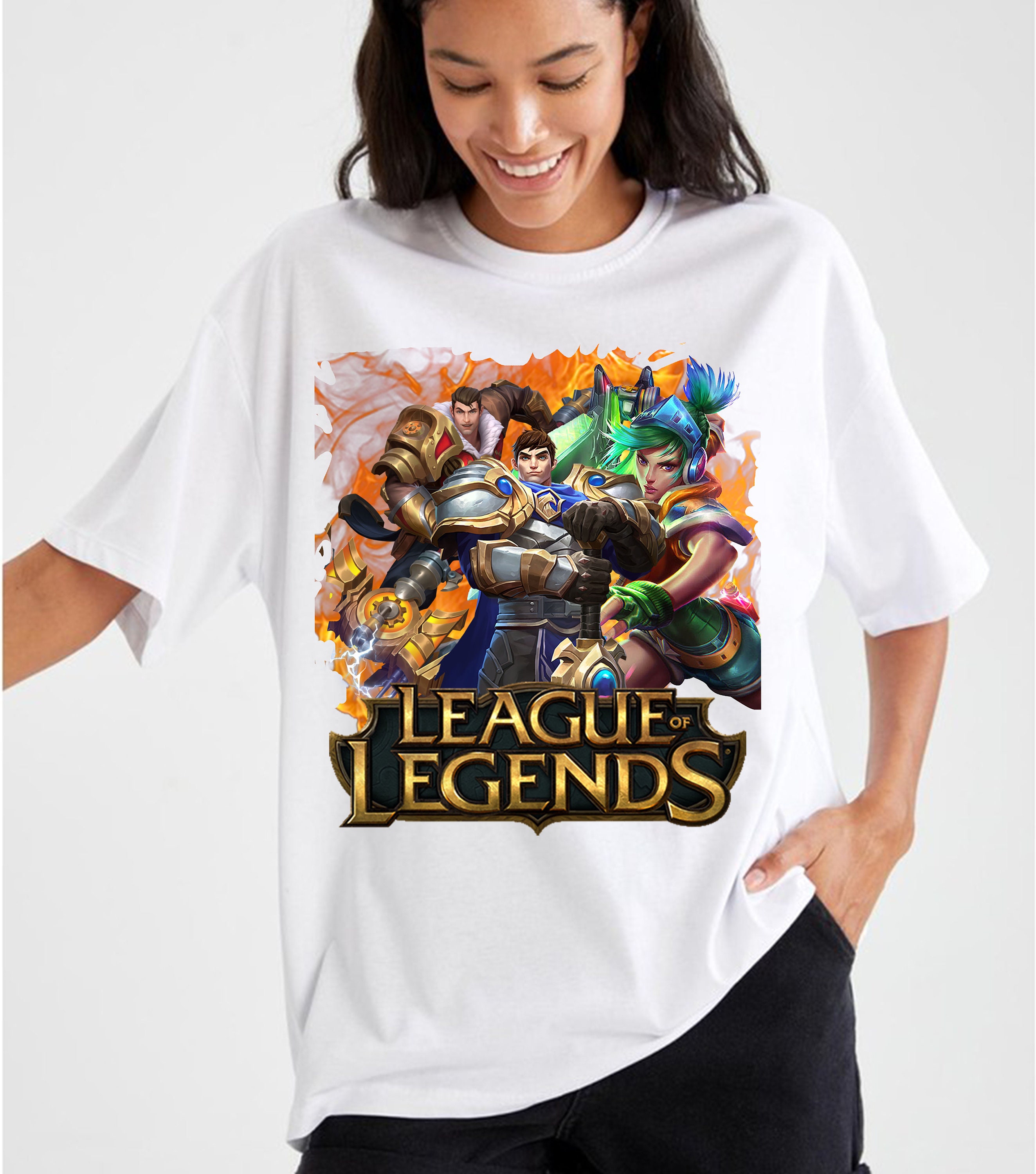 Hot Sale PC Game Fans League of Legends T-shirt Casual Fashion