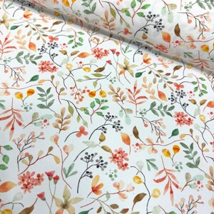 Colorful Ivy Digital Print Fabric – Soft, Breathable, 100% Polyester – Ideal for Upholstery, Curtains, Cushions & Bags (Width: 1.53 yards)